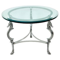 Cast Steel Horse Center Table in the Style of Maison Jansen