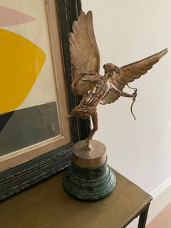 Cast Sterling Silver Model of Eros Asprey & Garrard London 1997