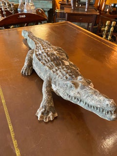 Cast Stone Alligator