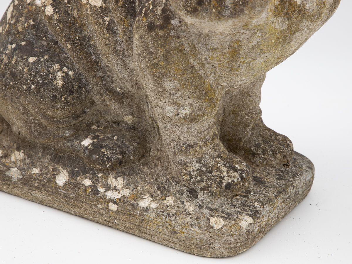 Concrete Cast Stone Blood Hound Dog Garden Ornament For Sale