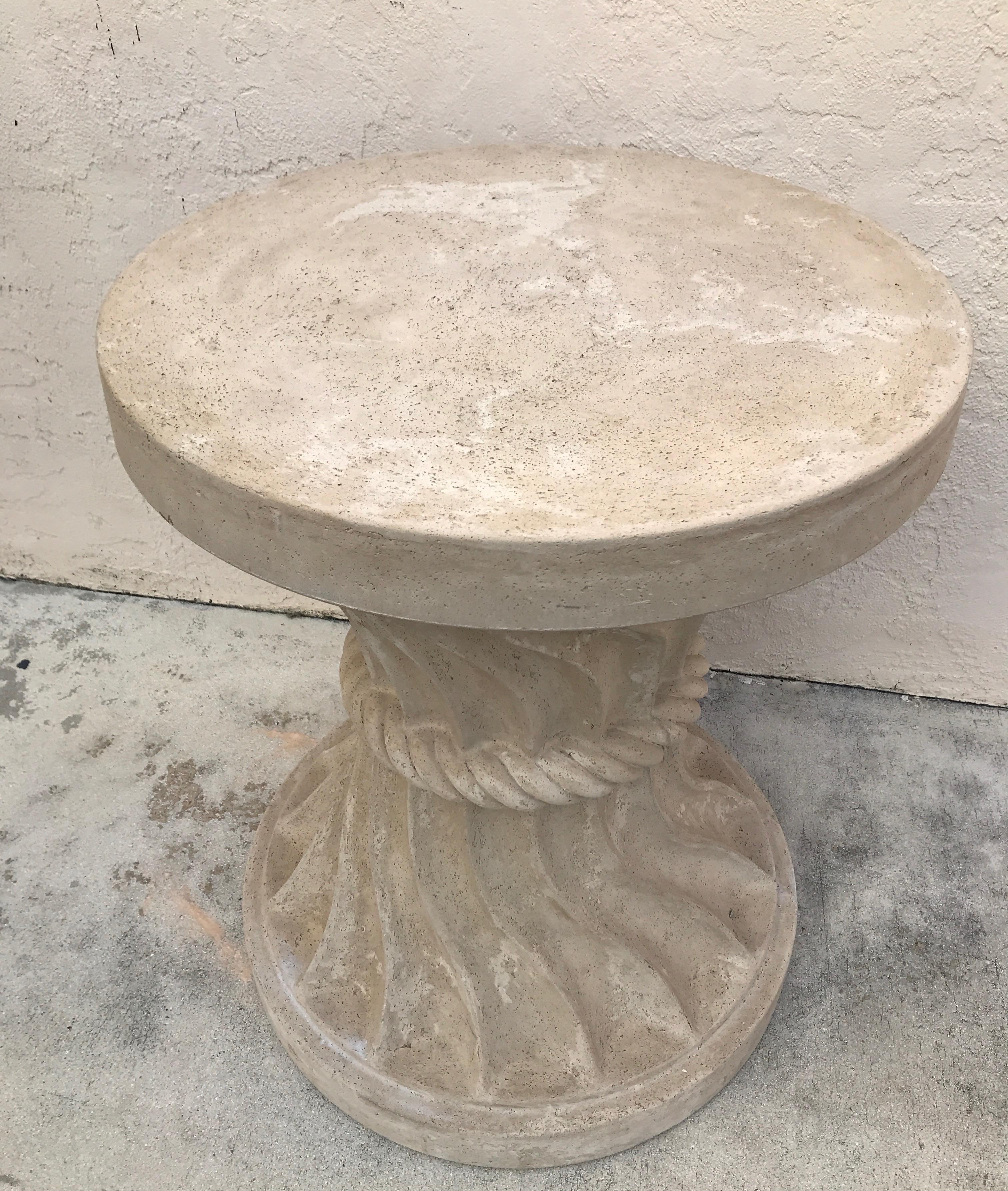 Cast Stone Dining Table Base In Good Condition In West Palm Beach, FL