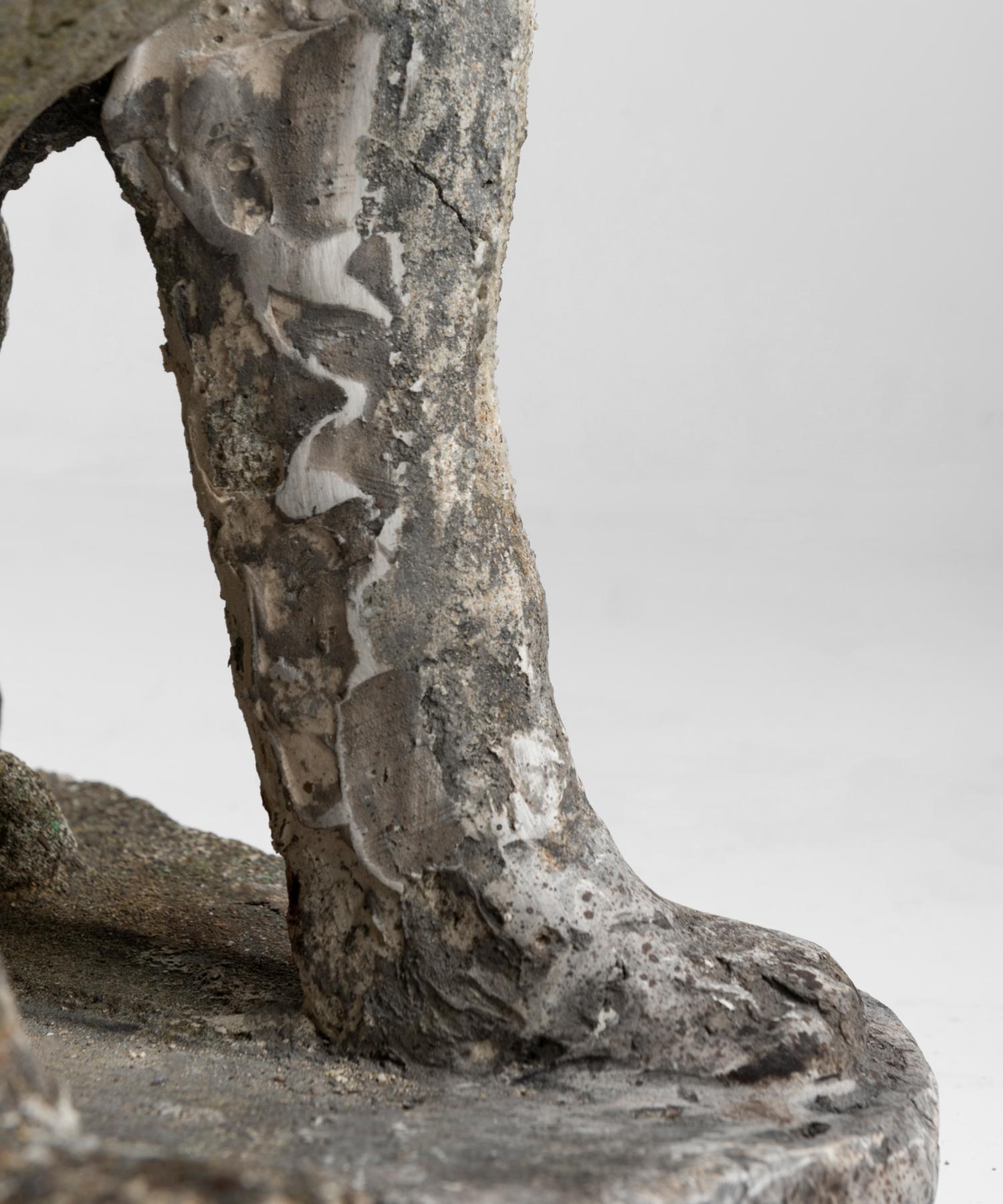 20th Century Cast Stone Dog