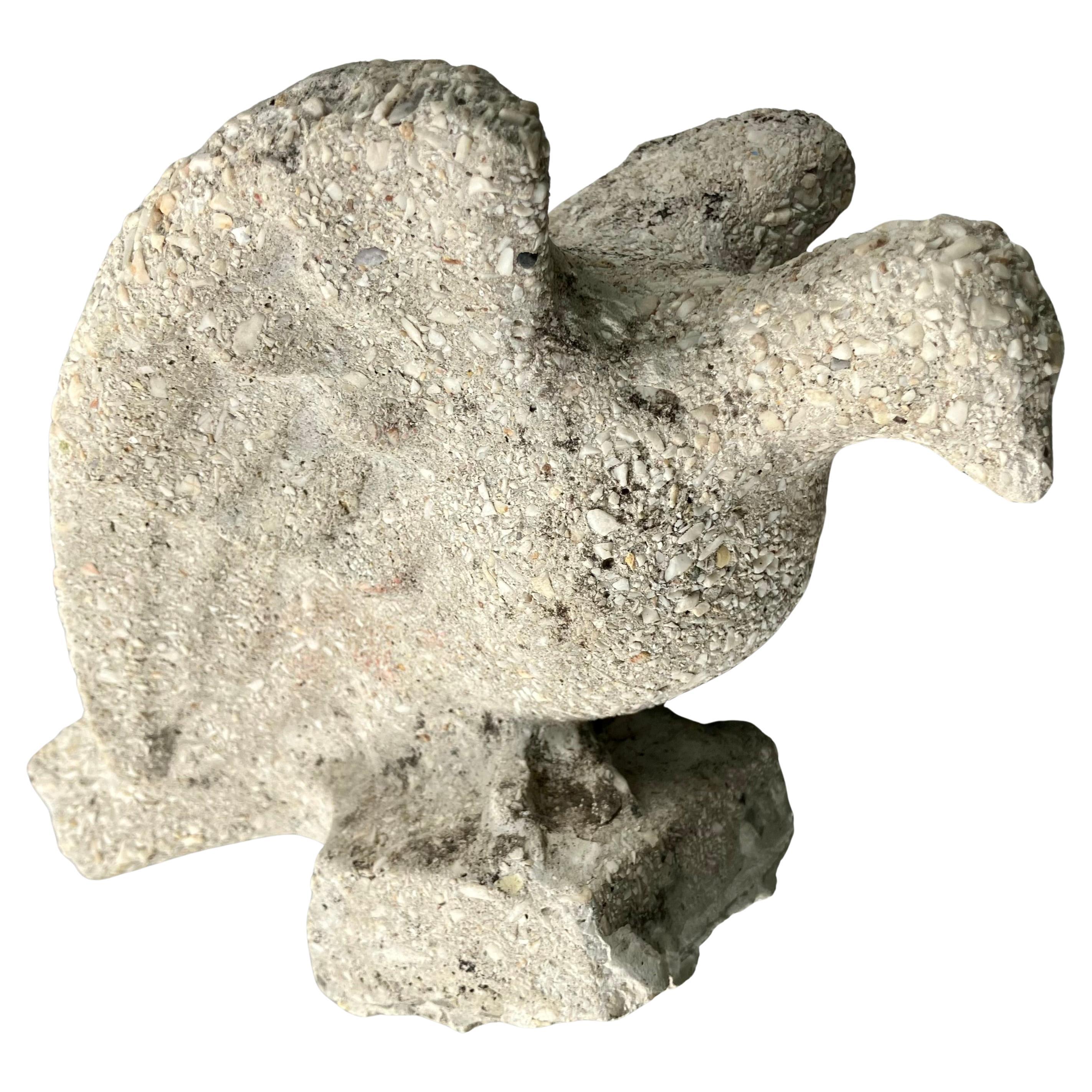 Cast Stone Dove Bird