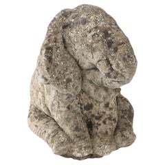 Cast Stone Elephant Garden Statue, France Mid 20th C.