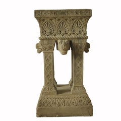 Antique Cast Stone Fountain or Planter, Late 19th Century