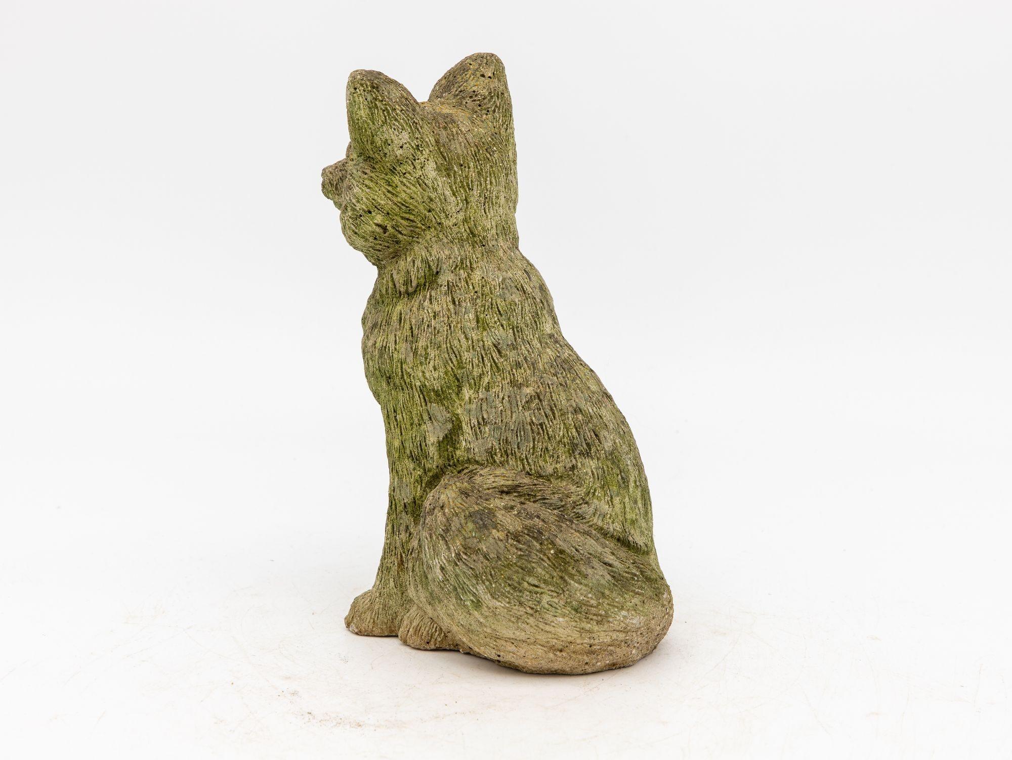 French Provincial Cast Stone Fox Garden Ornament, 20th Century