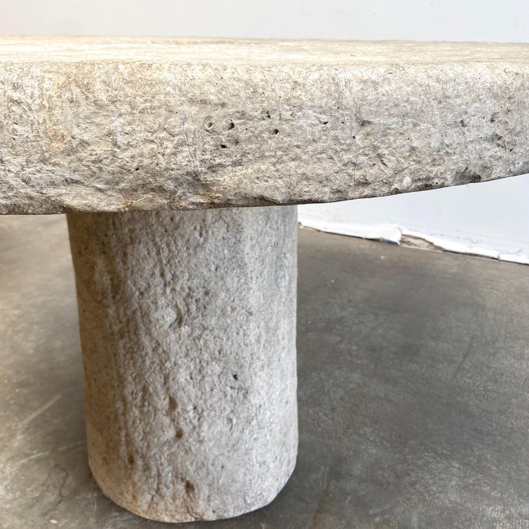 Cast Stone Garden Indoor Outdoor Table For Sale at 1stDibs