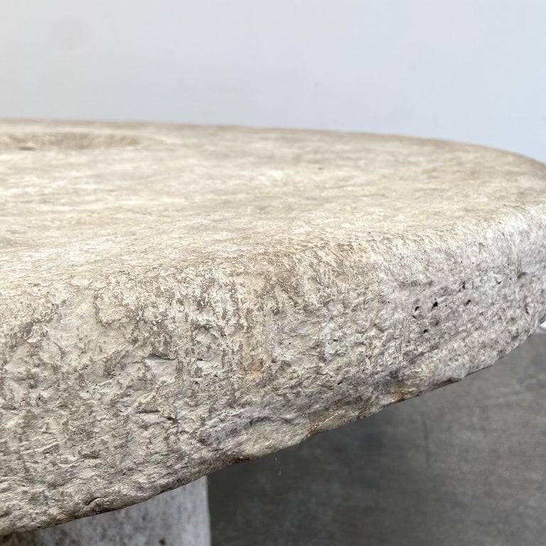 Cast Stone Garden Indoor Outdoor Table For Sale at 1stDibs