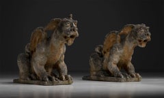 Cast Stone Gargoyles, France 1870