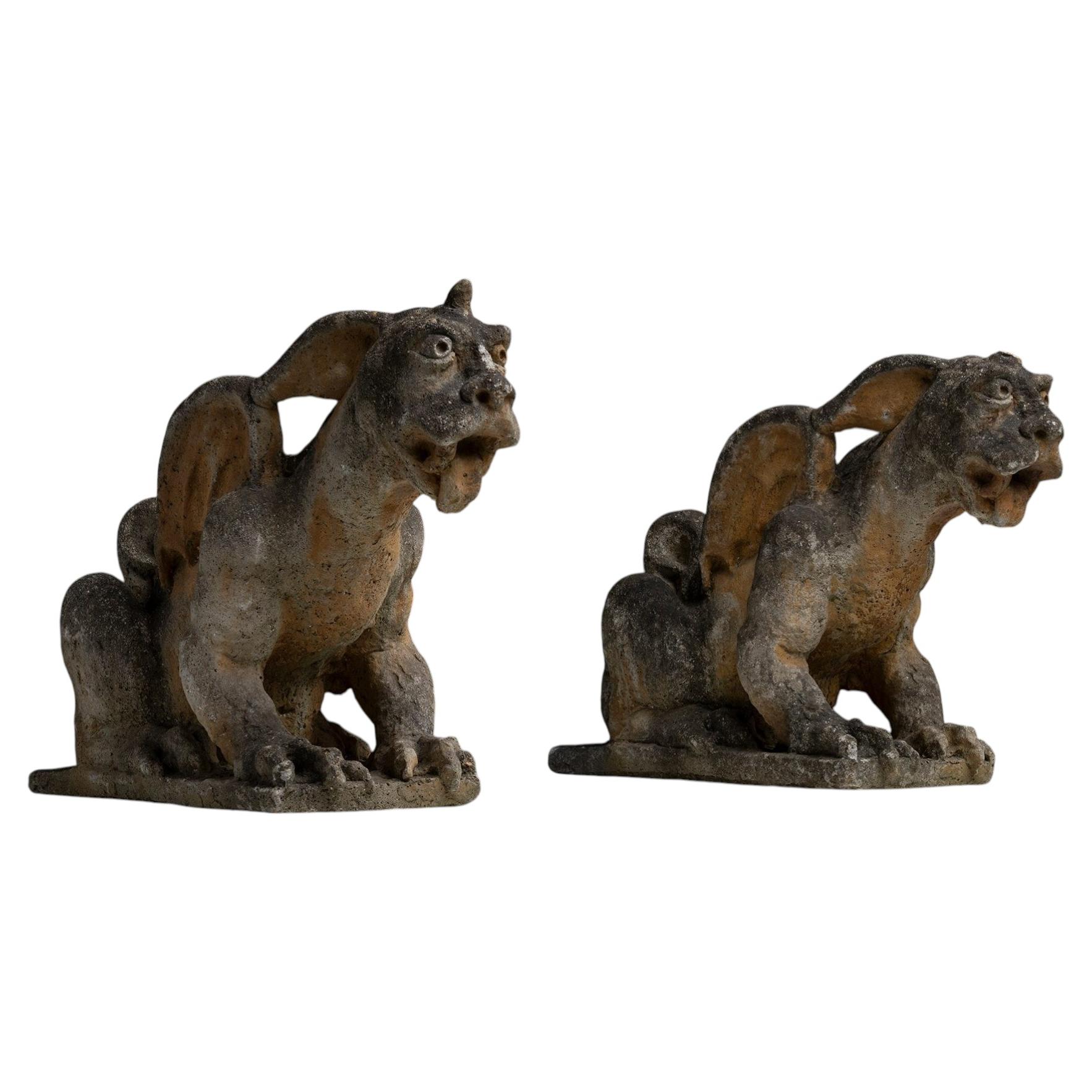 What are gargoyle statues used for?