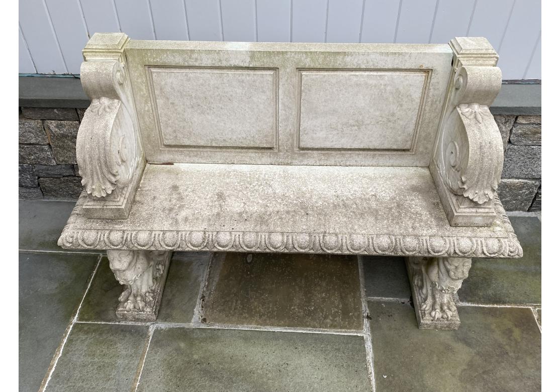 Calco Sedile Adriano in pietra fusa di Haddonstone in vendita