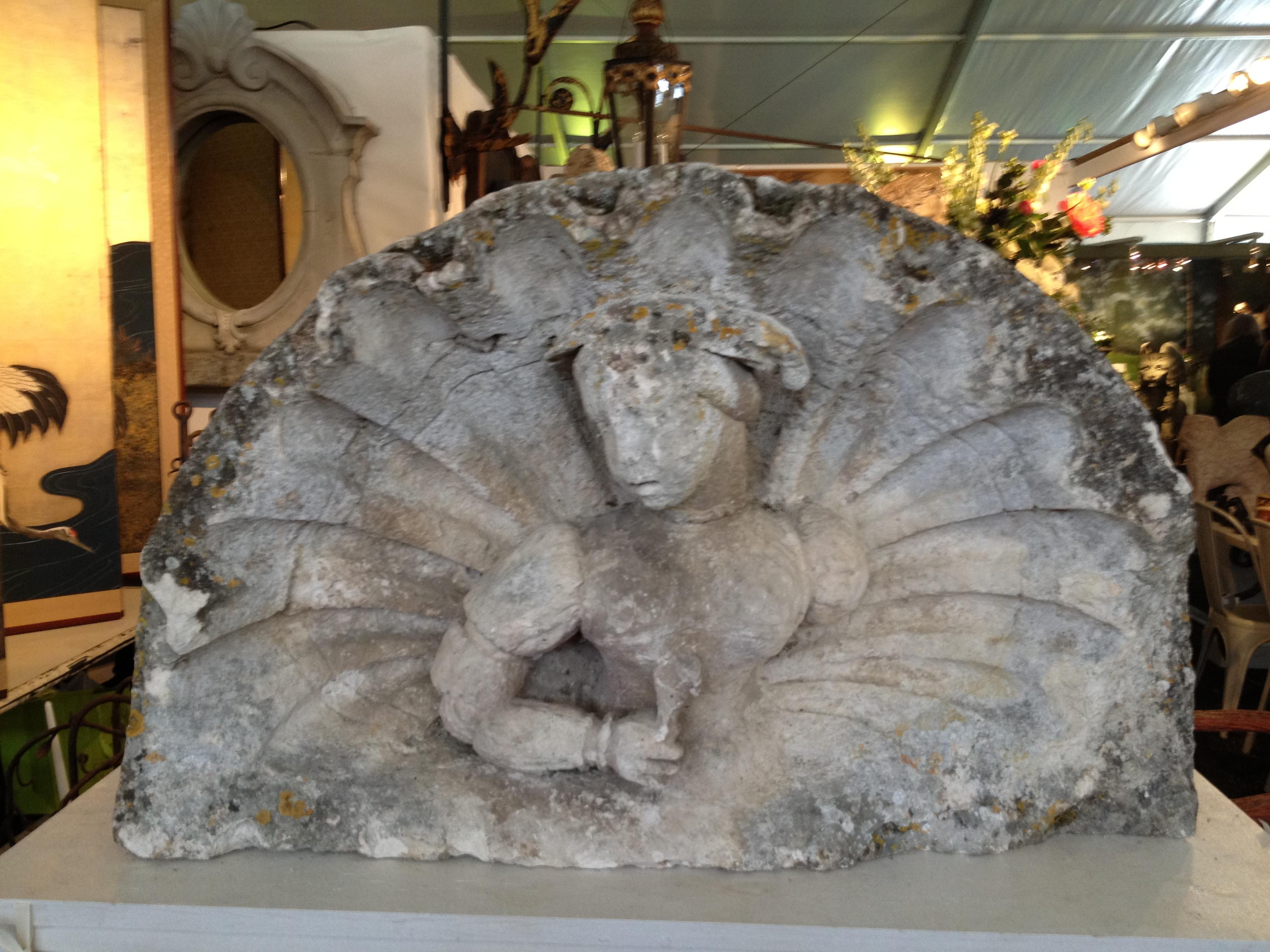 18th Century and Earlier Cast Stone Lunette For Sale