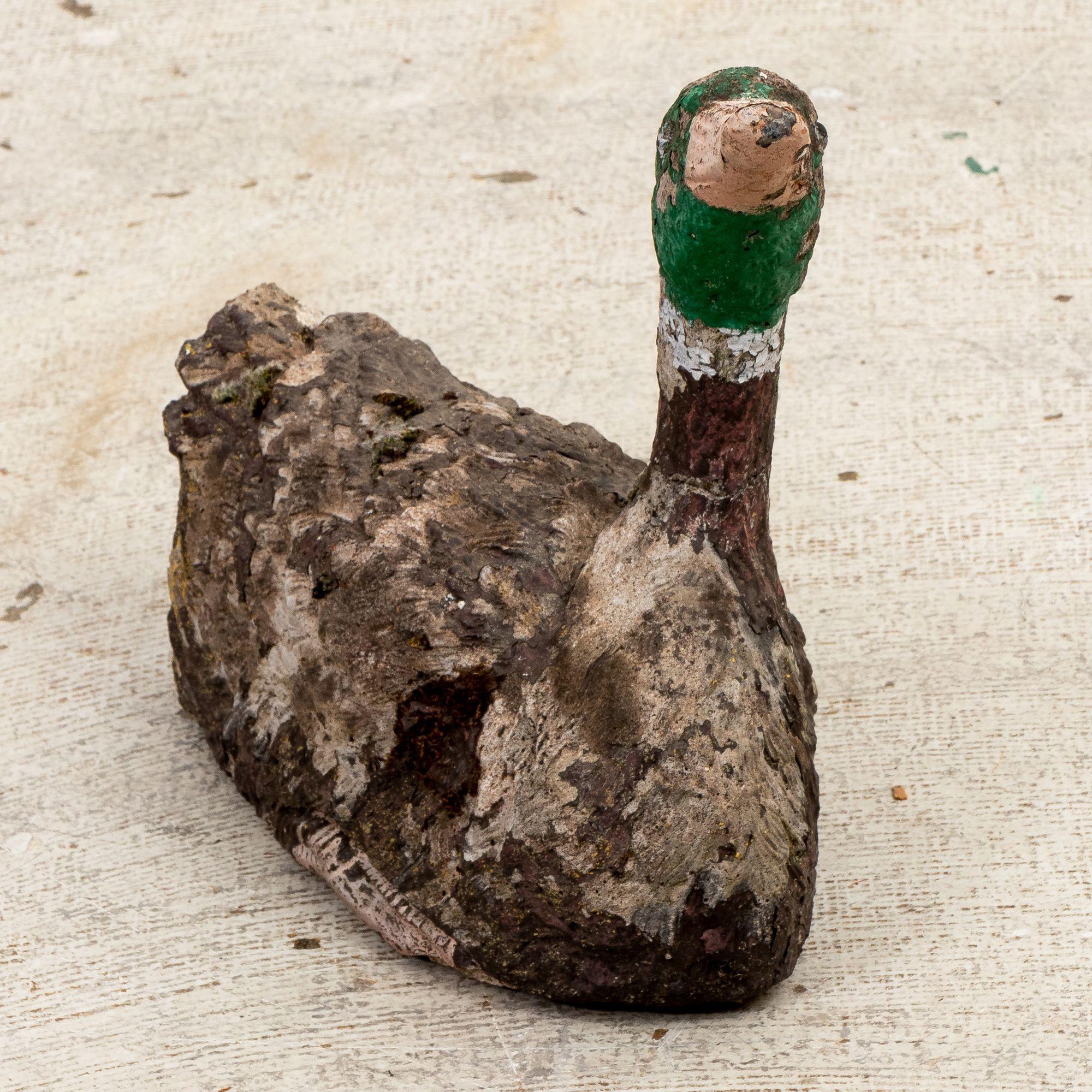 Anglais Mallard ou canard en pierre moulée en vente
