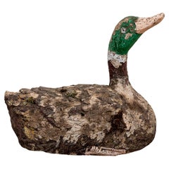 Antique Cast Stone Mallard or Duck
