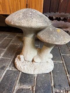 Cast Stone Mushroom Garden Sculpture, Early 20th Century