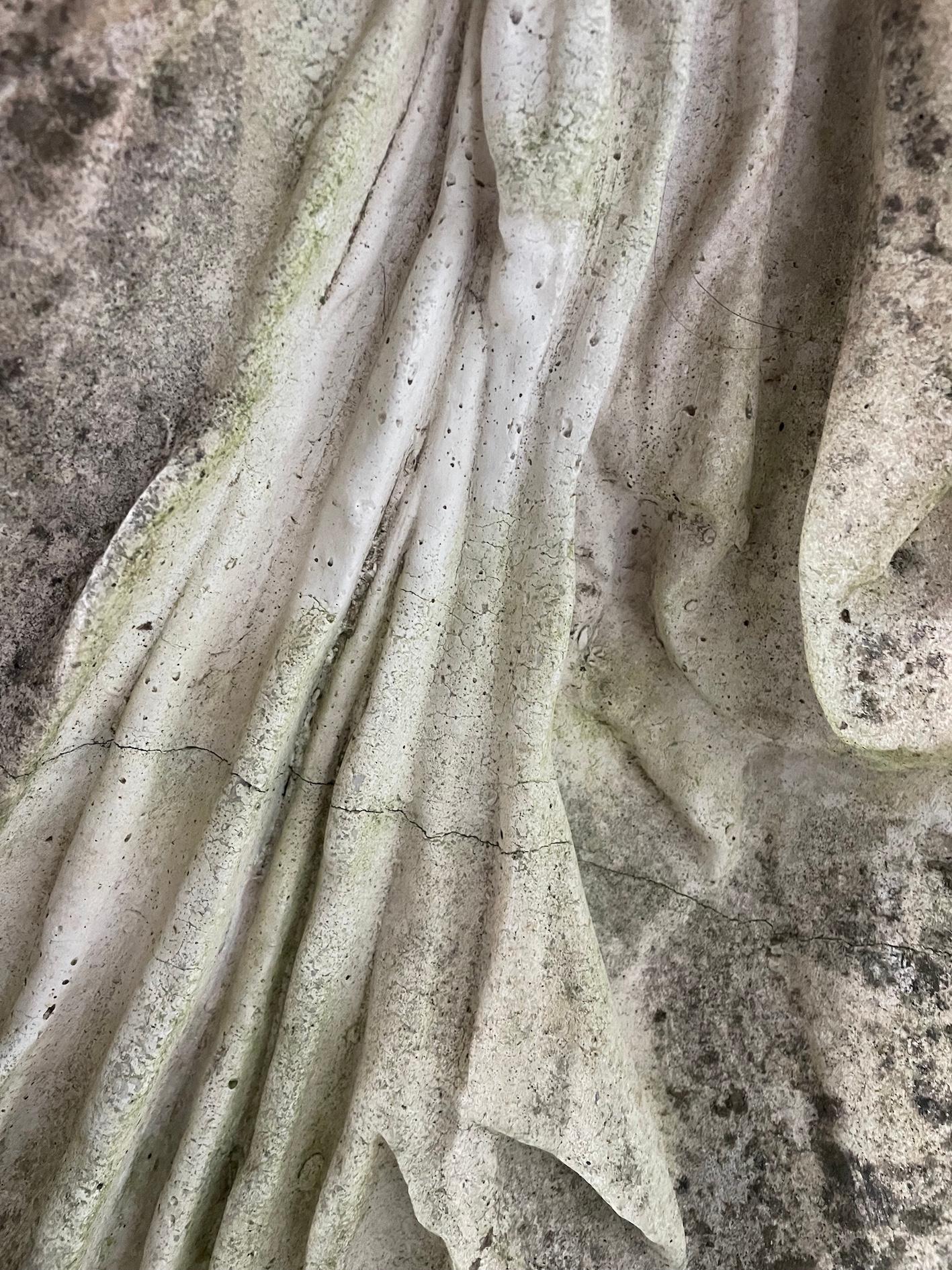 Cast Stone relief panel 

Depicting a scene from the Parthenon frieze 

‘Nike Adjusting Her Sandal’ 

From The Temple Of Athena

Early 20th Century 

Height 98cm. Width 50cm  Depth 18cm

There is a crack running across the centre of the panel but