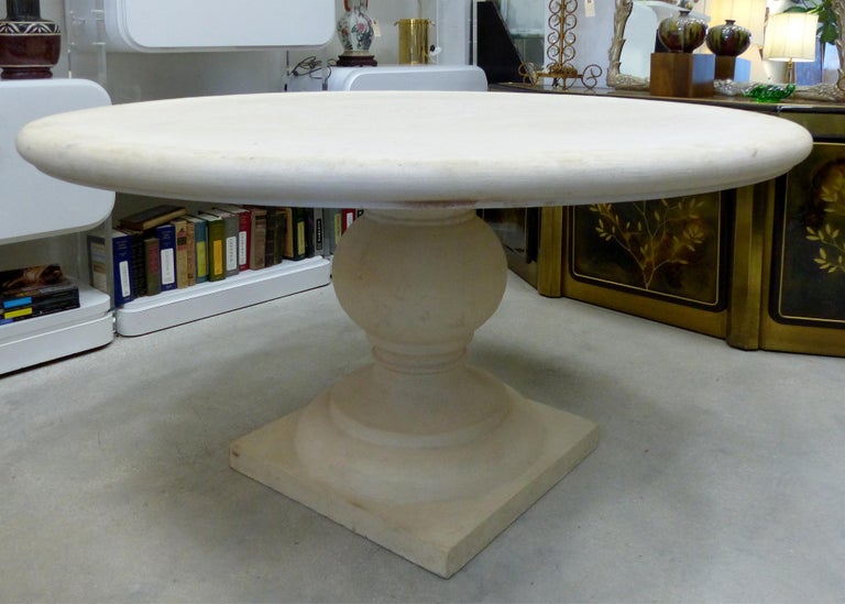 Cast Stone Round Dining Table At 1stdibs Cast Stone Round Dining Table At 1stdibs, Round Stone Dining Table