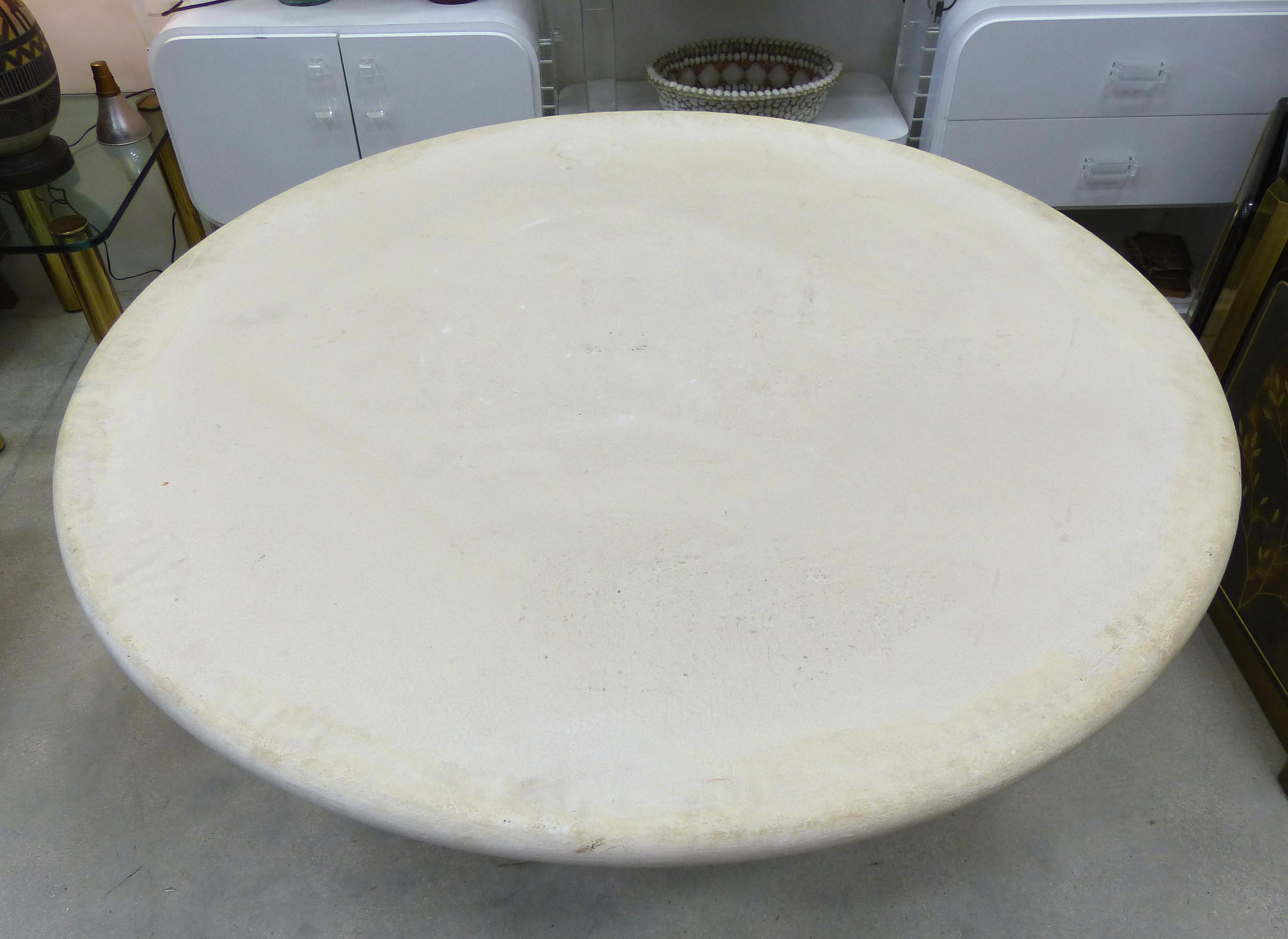 stone round table