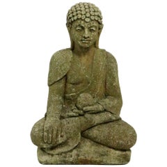 Cast Stone Seated Tibetan Buddha