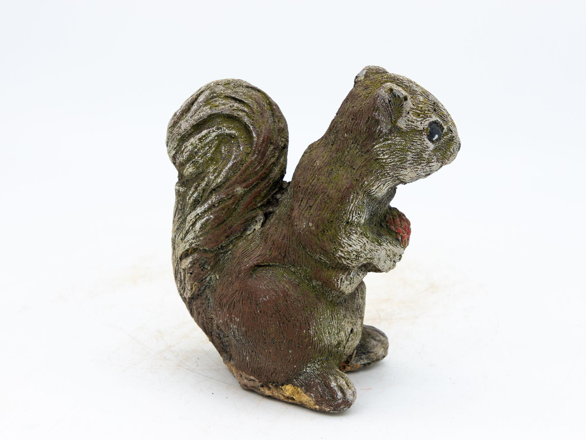 Cast Stone Squirrel Garden Ornament, 20th Century 1