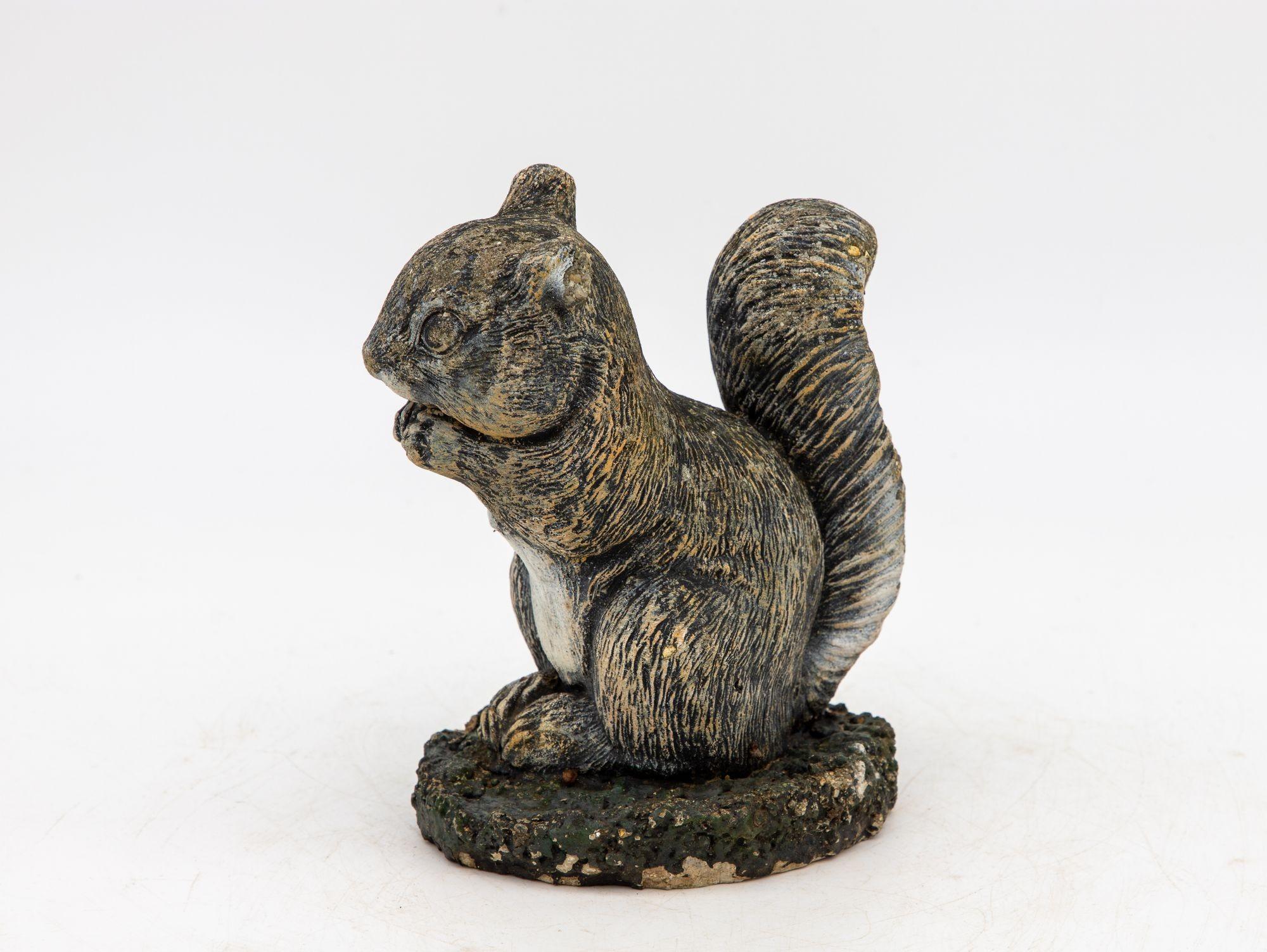 Cast Stone Squirrel Garden Ornament, 20th Century 2