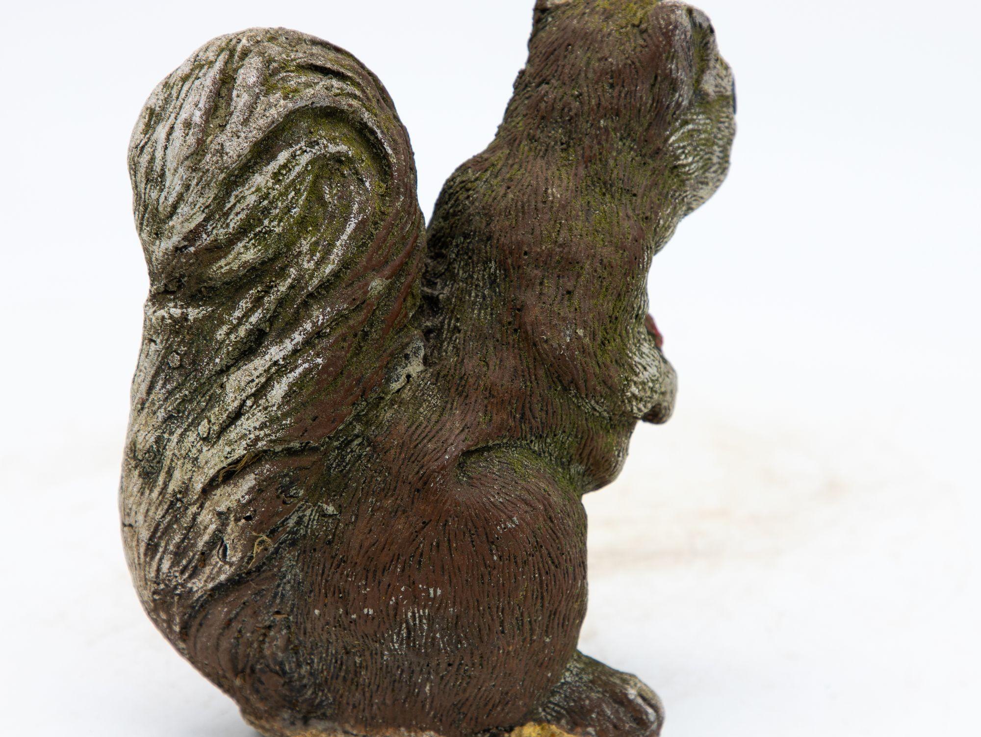 Cast Stone Squirrel Garden Ornament, 20th Century 2