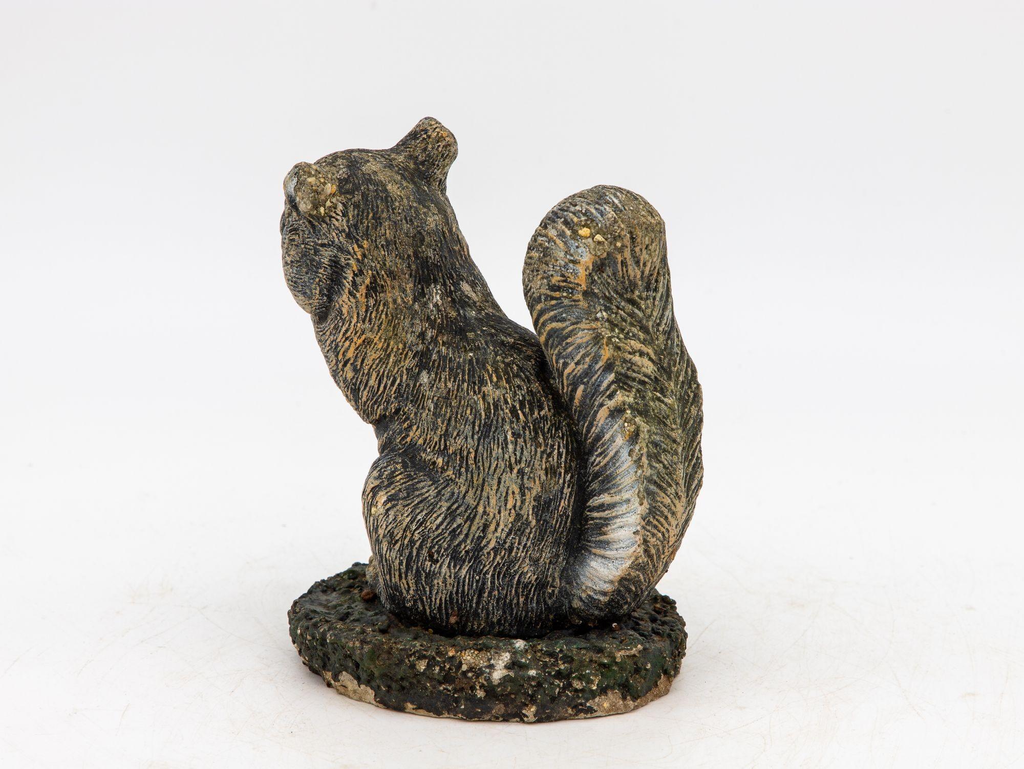Cast Stone Squirrel Garden Ornament, 20th Century 3