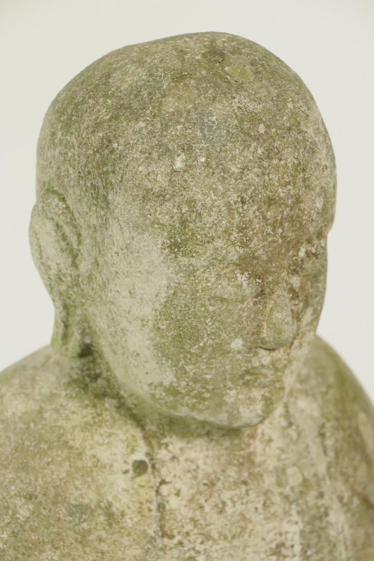 Cast Stone Standing Tibetan Buddha 1