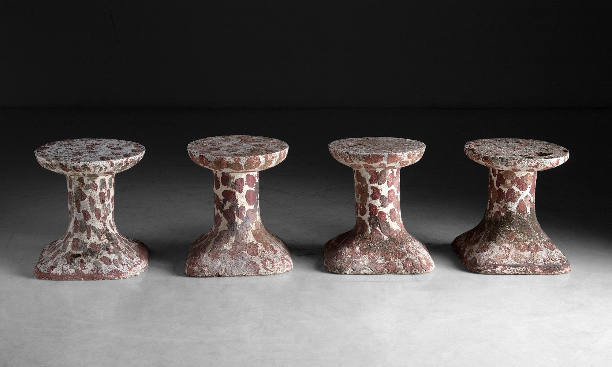Cast Stone Stools by Emile Taugourdeau

France circa 1970

Sourced from his garden with original weathered paint.

14.5”w x 13”d x 15.5”h

*Please note the price is per unit, and the stools are sold individually*