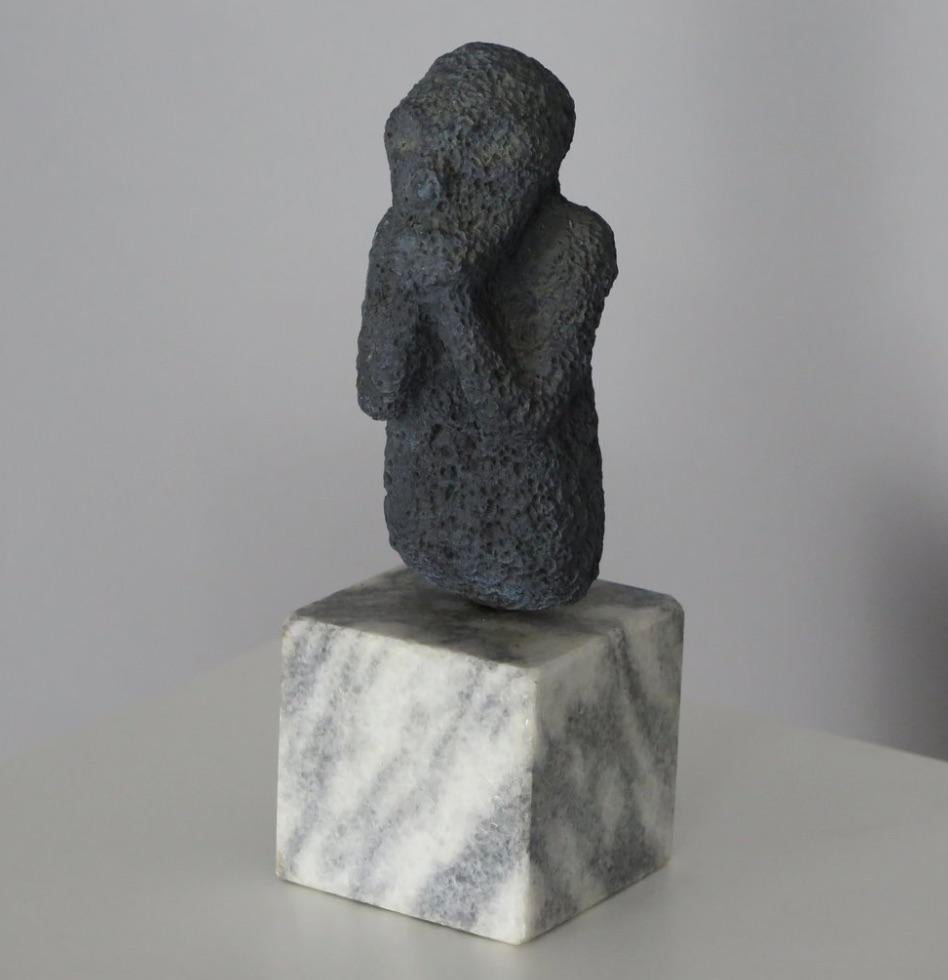 20th Century Cast Stone Surrealist Figurative Sculpture For Sale