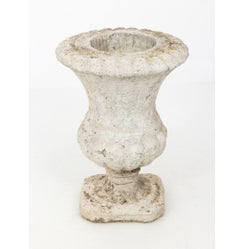 Neoclassical Style Stone Pedestal Urn Planter for Garden