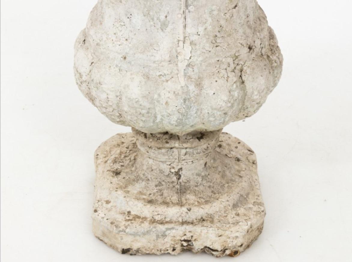 Concrete Neoclassical Style Stone Pedestal Urn Planter for Garden