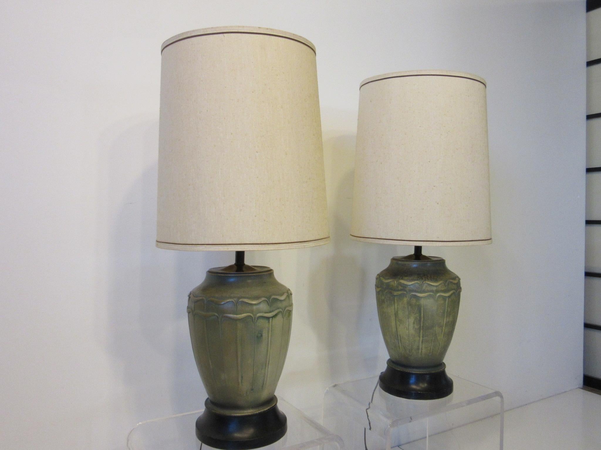 Plaster Decorator Table Lamps by Feldman Lighting Co., Los Angeles For Sale