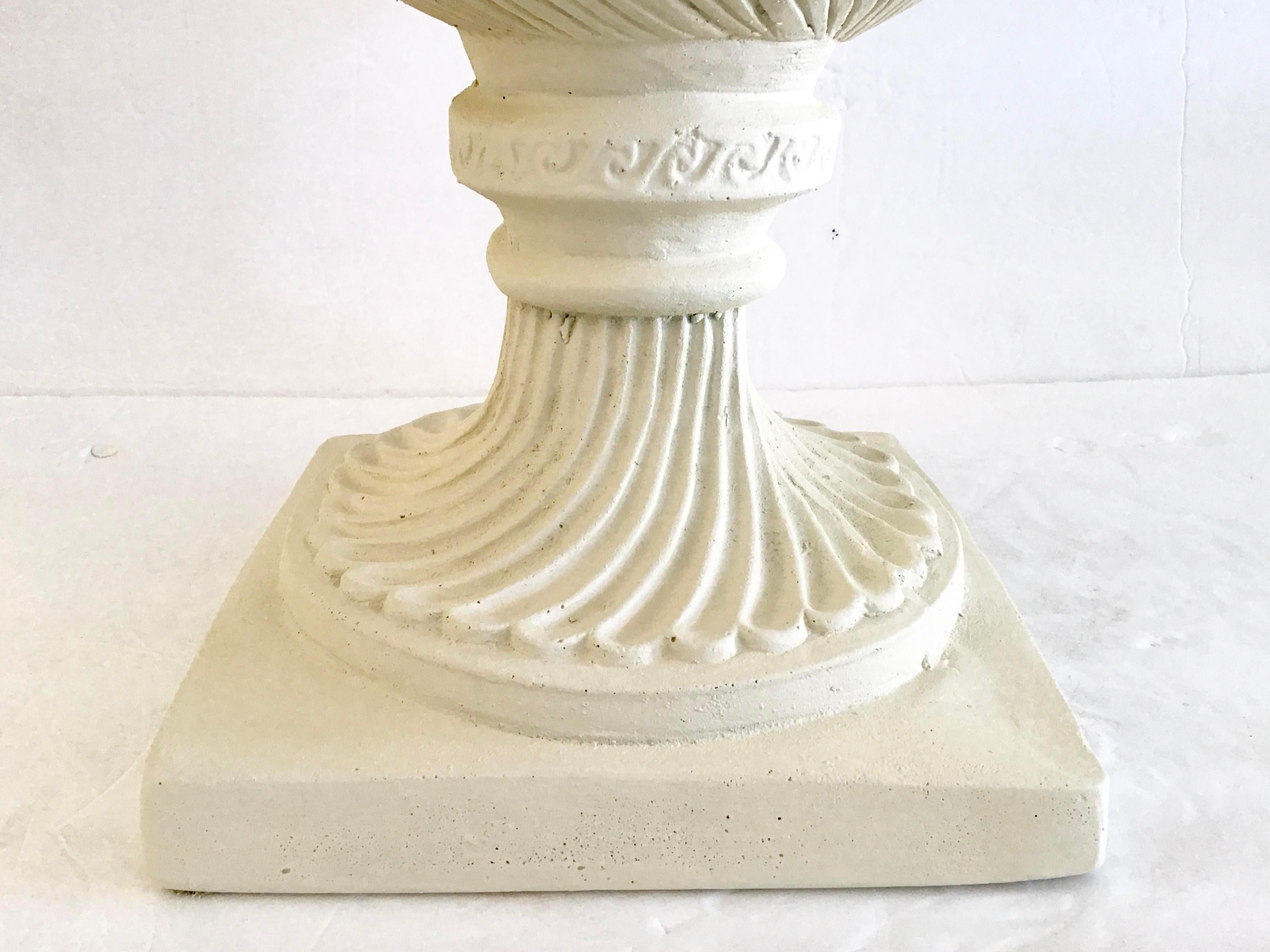 Cast Terra Cotta Urn with Cover For Sale 2