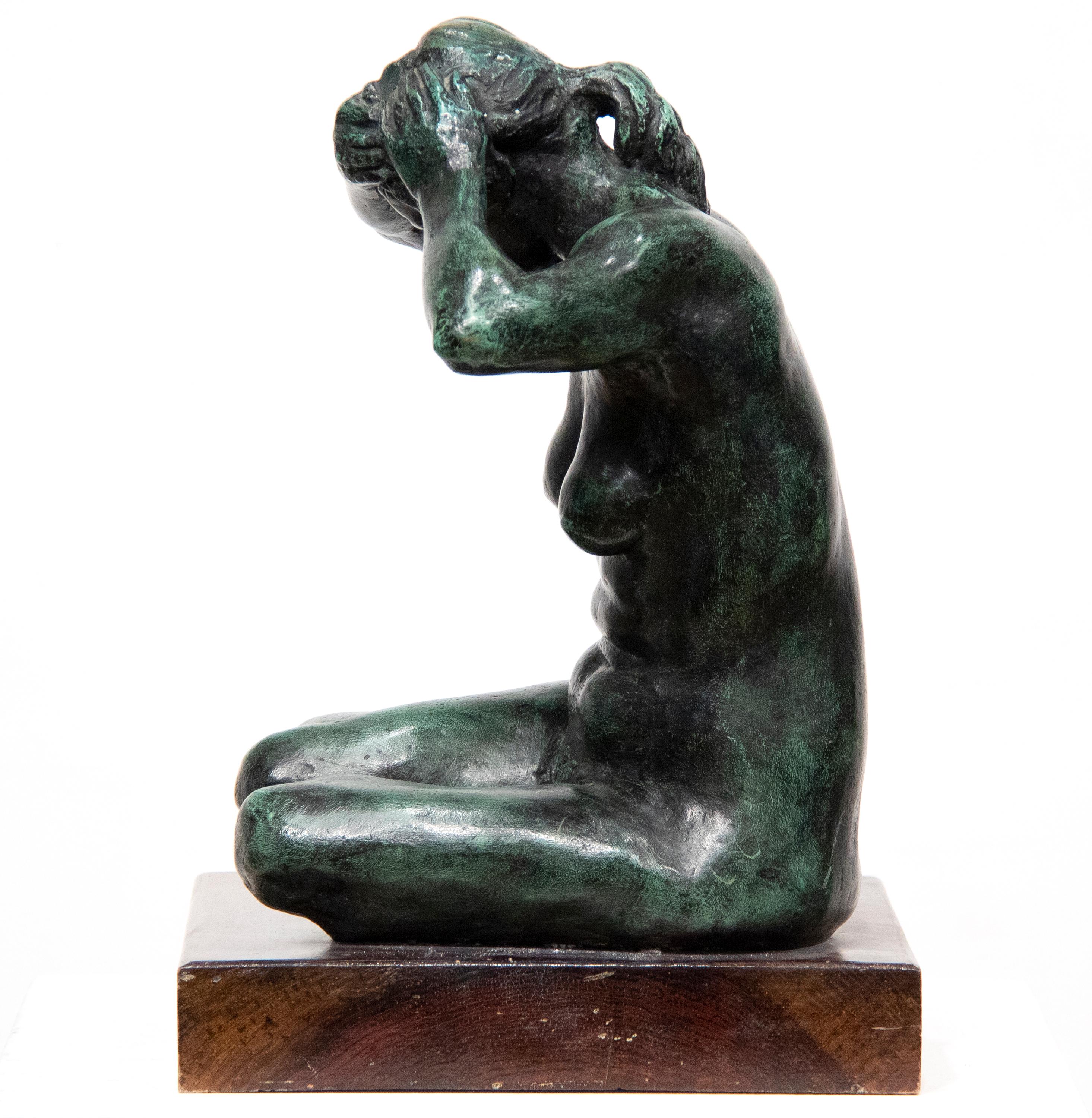 Mujer Peinandose (Zeitgenössisch), Sculpture, von CASTANEDA, FELIPE