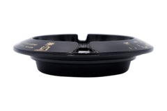 Castaways Hotel Las Vegas Black & Gold Glass Ashtray