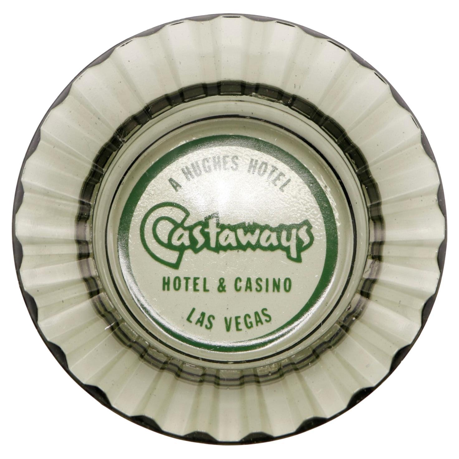 Castaways Hotel Las Vegas Glass Ashtray For Sale
