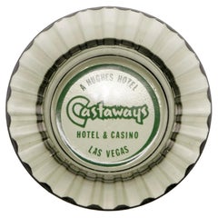 Used Castaways Hotel Las Vegas Glass Ashtray