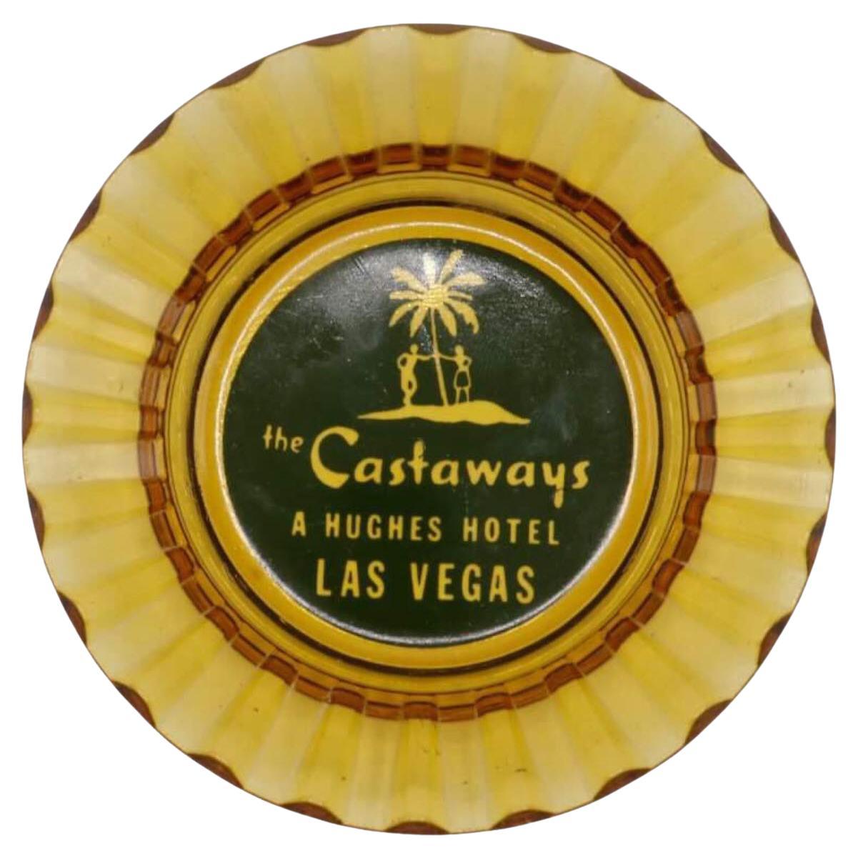 Castaways Hotel Las Vegas Glass Ashtray