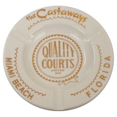 Castaways Hotel Miami Beach Ceramic Ashtray