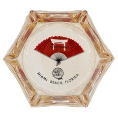 Castaways Hotel Miami Beach Glass Ashtray