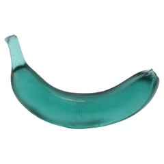 Casted Glass Banana in Jade