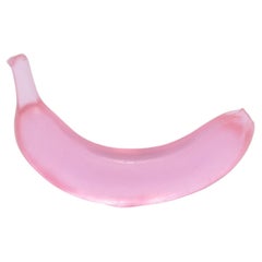 Casted Glass Banana in Pink