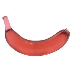 Plátano de vidrio colado en rubí