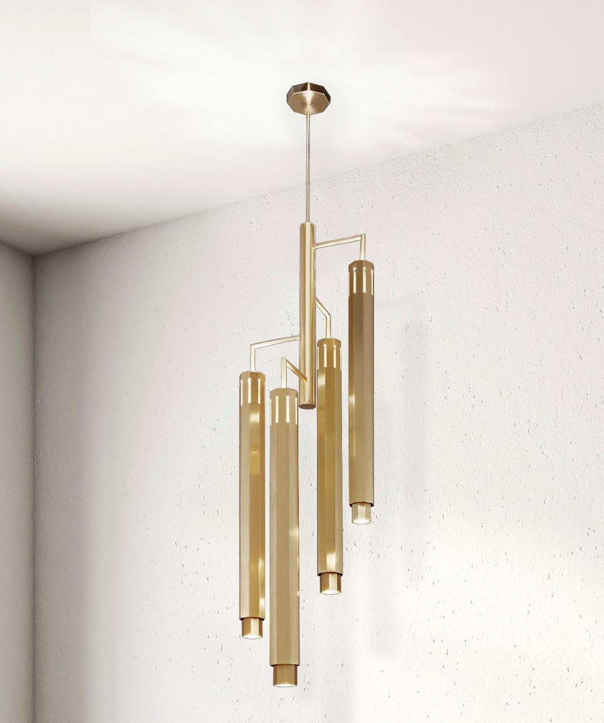 Postmoderno Lampada a sospensione Castel S4 Small di Euroluce Lampadari in vendita