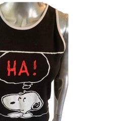 Castelbajac Vintage "Peanuts" Collection Snoopy Tank Top Italy Size Medium