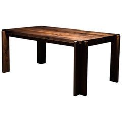 Castelgar Dining Table, by Ambrozia, Solid Walnut & Polished Brass, (72L)