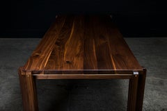 CASTELGAR Dining Table by AMBROZIA, Solid Walnut & Polished Brass
