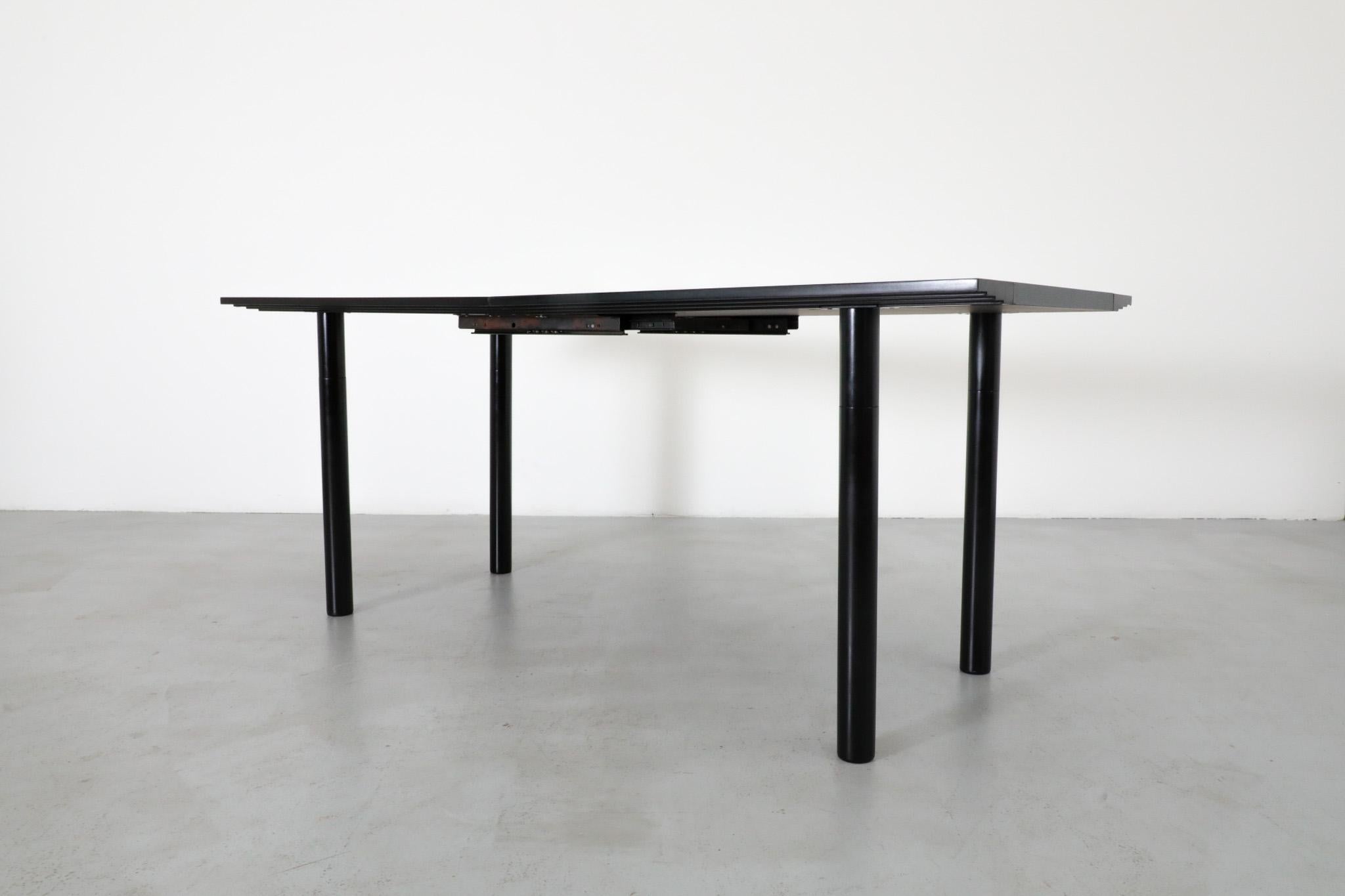 Castelijn Model TA180 Table à rallonge Post Modernity hollandaise en noir et gris en vente 4