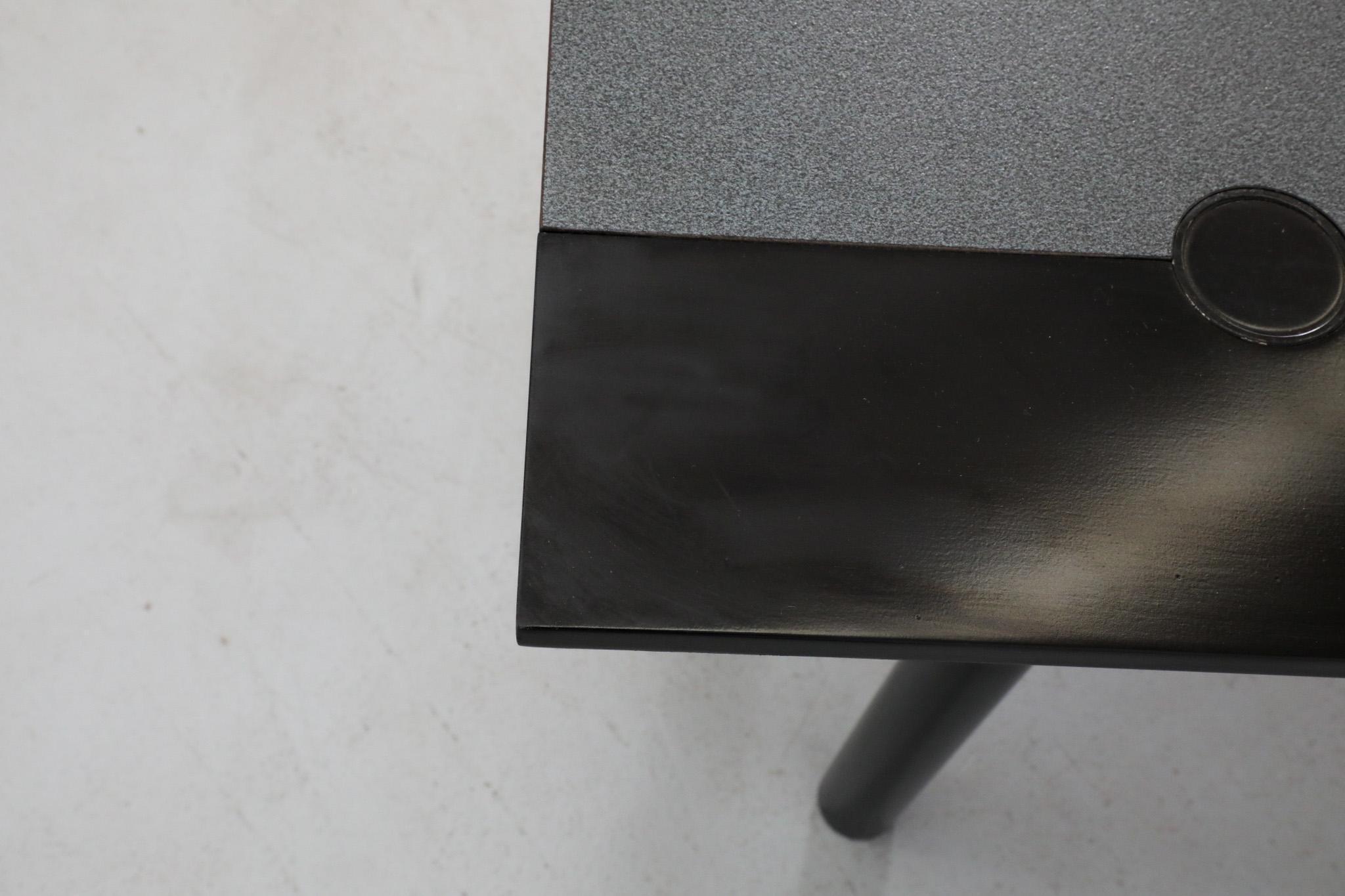 Castelijn Model TA180 Table à rallonge Post Modernity hollandaise en noir et gris en vente 8